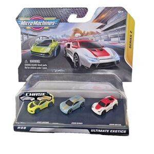 Micro Machines Series 2 Ultimate Exotics #08 Chase 3 Pack Scale Miniature 4+ NIB